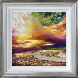 Mist Over The Highland Lake - Original - Framed