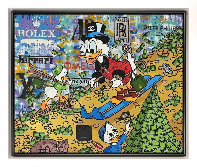 Money Fun - Original - Framed Money Fun - Original - Framed