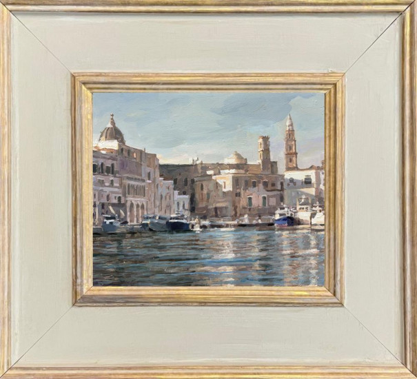 Monopoli Afternoon - Original - Framed Monopoli Afternoon - Original - Framed