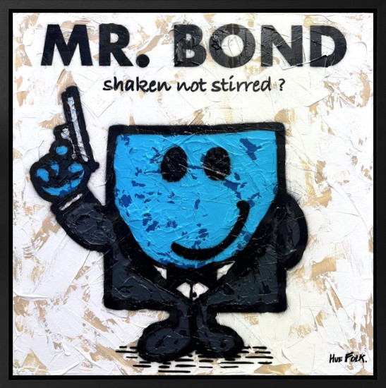 Mr. Bond (Blue) - The Untold Stories - Original - Black Framed Mr. Bond (Blue) - The Untold Stories - Original - Black Framed