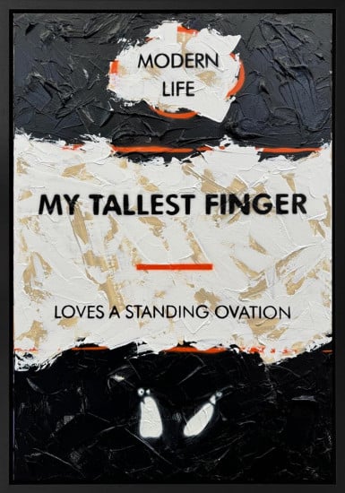 My Tallest Finger - Original - Framed