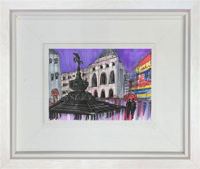 Nights At Piccadilly - Study - Original - Framed Nights At Piccadilly - Study - Original - Framed
