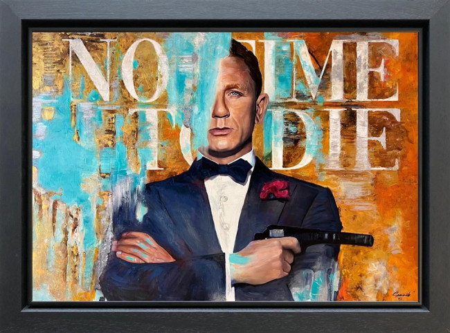 No Time To Die - Canvas - Black Framed