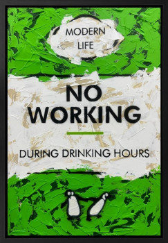 No Working - Original - Framed