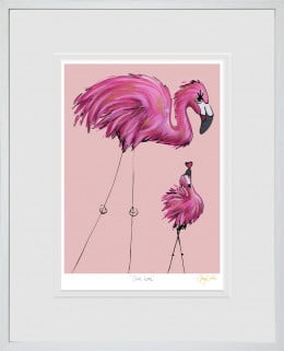 One Love - On Paper - Limited Edition - White Framed