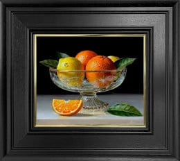 Oranges And Lemons in Bowl - Original - Framed