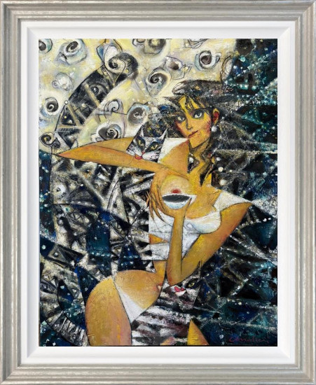 Over Spilled Milk - Original - Framed Over Spilled Milk - Original - Framed