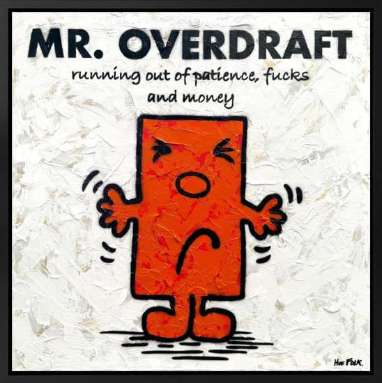 Overdraft - The Untold Stories - Original - Black Framed Overdraft - The Untold Stories - Original - Black Framed