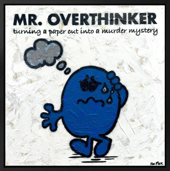 Overthinker - The Untold Stories - Original - Black Framed Overthinker - The Untold Stories - Original - Black Framed