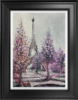 Paris At The Purple Hour - Original - Framed Paris At The Purple Hour - Original - Framed