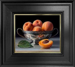Peaches In Bowl - Original - Framed Peaches In Bowl - Original - Framed