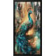 Peacock Gold II - Original - Black Framed