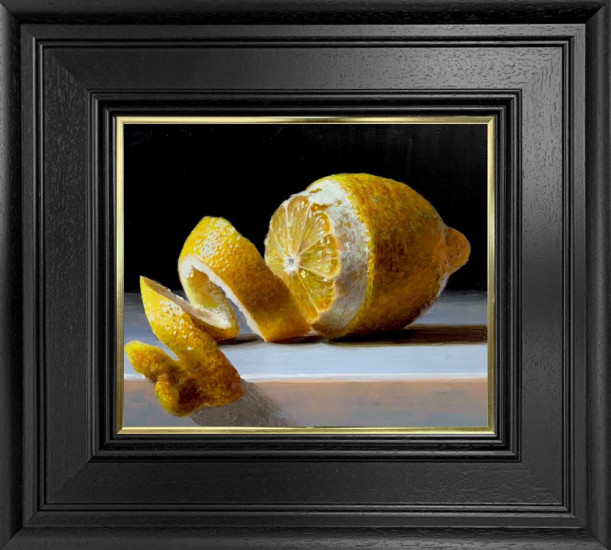 Peeled Lemon - Original - Framed Peeled Lemon - Original - Framed