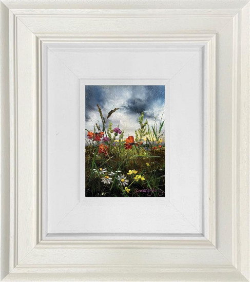 Petals And Passing Clouds - Original - Framed Petals And Passing Clouds - Original - Framed