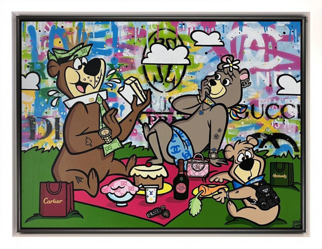 Picnic Party - Original - Framed Picnic Party - Original - Framed