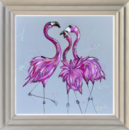 Pink Chatter - Original - Framed