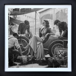 Pit Stop - Original - Framed