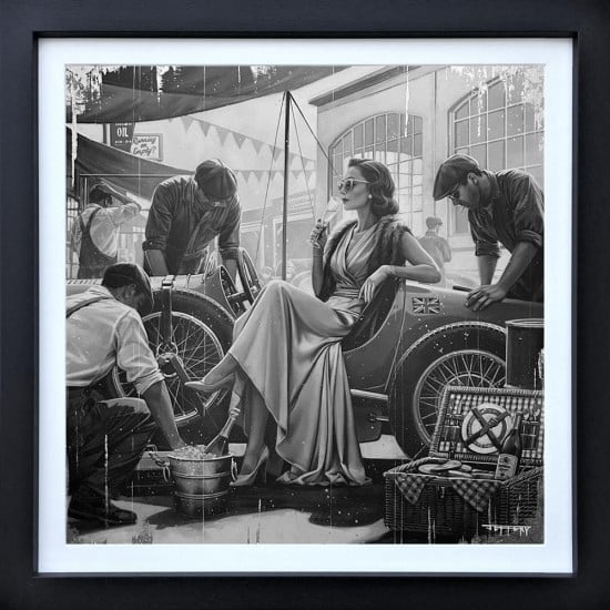 Pit Stop - Original - Framed Pit Stop - Original - Framed