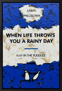 Play In The Puddles - Original - Framed Play In The Puddles - Original - Framed