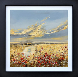 Poppies In The Breeze - Original - Framed