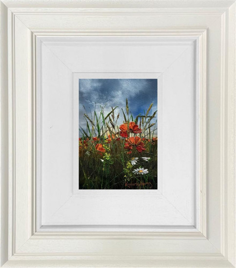 Poppies Resting In The Meadow - Original - Framed Poppies Resting In The Meadow - Original - Framed