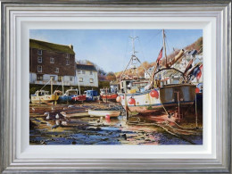 Primary Colours - Polperro - Original - Framed