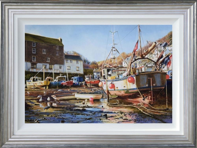 Primary Colours - Polperro - Original - Framed Primary Colours - Polperro - Original - Framed