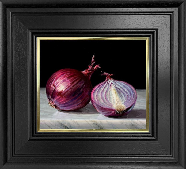 Red Onions - Original - Framed Red Onions - Original - Framed