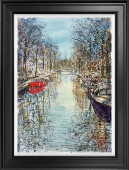 Reflections Of The Canals - Original - Framed