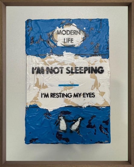 Resting My Eyes - Mini 3D Storybook - Original - Framed Resting My Eyes - Mini 3D Storybook - Original - Framed