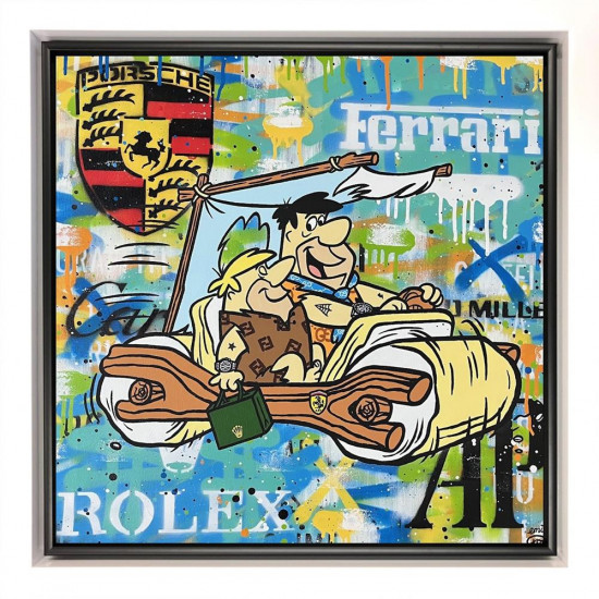 Rolling Into Work - Original - Framed Rolling Into Work - Original - Framed