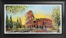 Rome's Evening Glow - Original - Framed