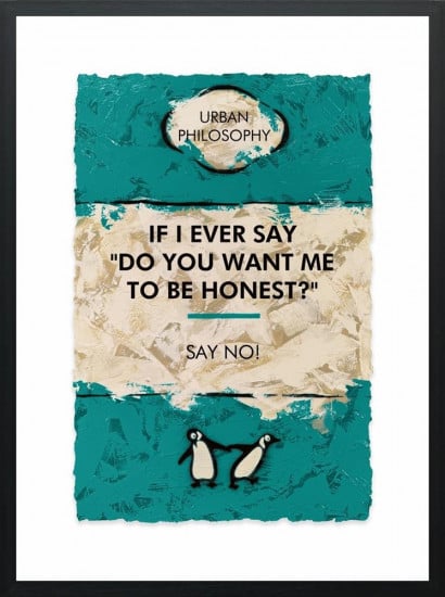 Say No! - Limited Edition - Black Framed