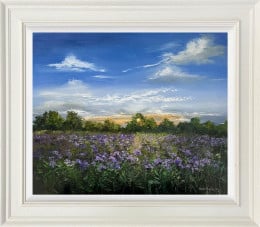 Sea Of Violet Light - Original - Framed Sea Of Violet Light - Original - Framed