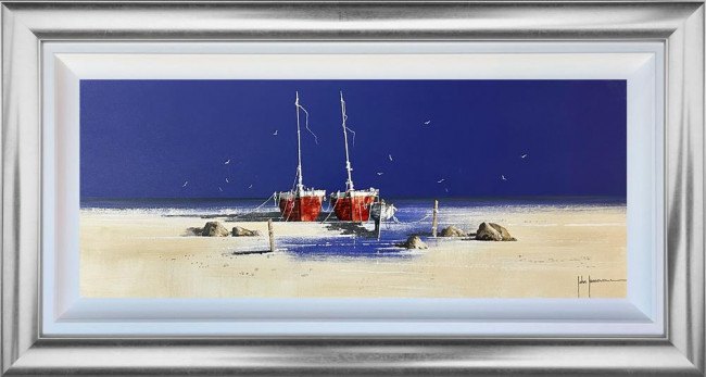 Seabirds And Still Waters - Original - Framed Seabirds And Still Waters - Original - Framed
