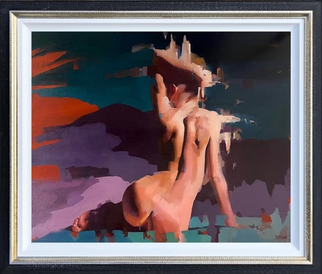 Seated Nude XIIX - Original - Framed Seated Nude XIIX - Original - Framed