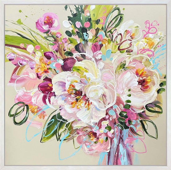 Serenade In Bloom - Original - Framed Serenade In Bloom - Original - Framed