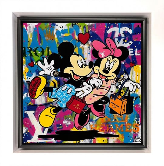 Shopping Date - Original - Framed Shopping Date - Original - Framed