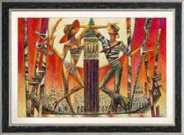 Silent Gondaliers - Limited Edition - Framed Silent Gondaliers - Limited Edition - Framed