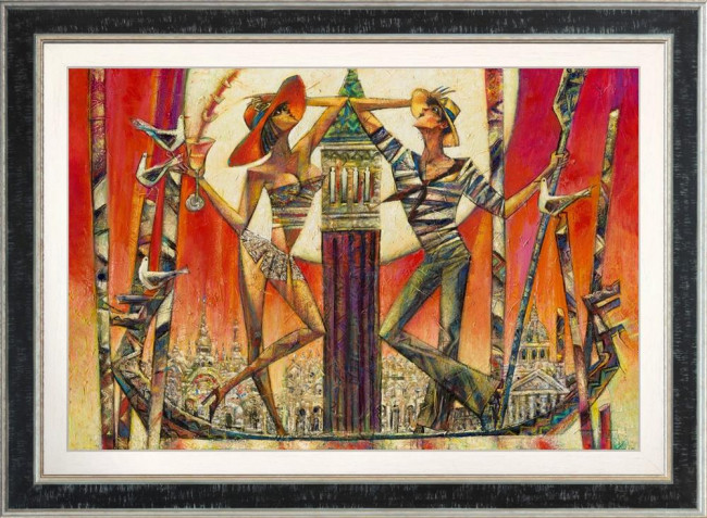 Silent Gondaliers - Limited Edition - Framed Silent Gondaliers - Limited Edition - Framed