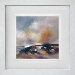 Silent Waves - Original - White Framed