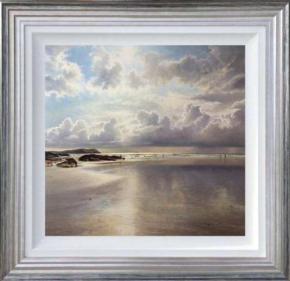 Silver Light - Polzeath - Original - Framed Silver Light - Polzeath - Original - Framed