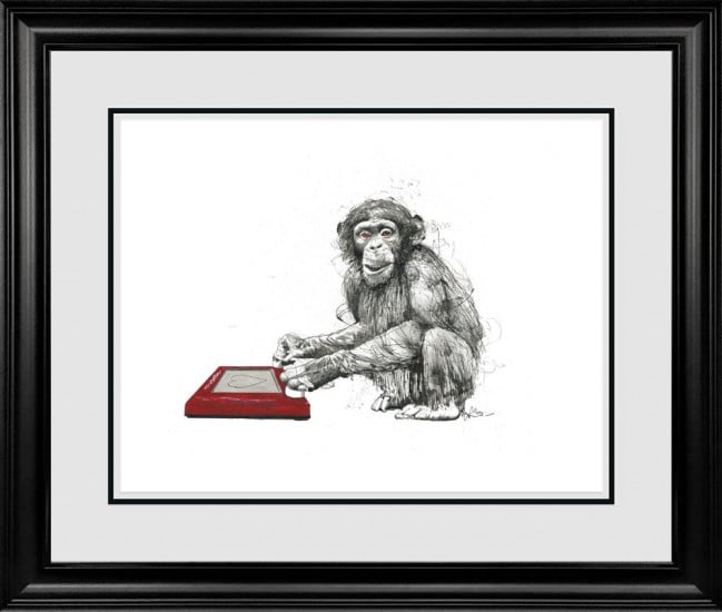 Sketch, Erase And Sketch Again - Original - Framed Sketch, Erase And Sketch Again - Original - Framed