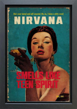 Smells Like Teen Spirit - Original - Black Framed