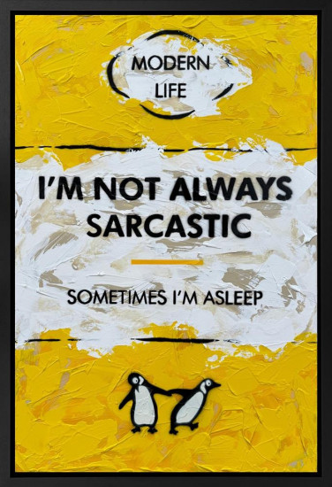Sometimes I'm Asleep - Original - Framed Sometimes I'm Asleep - Original - Framed
