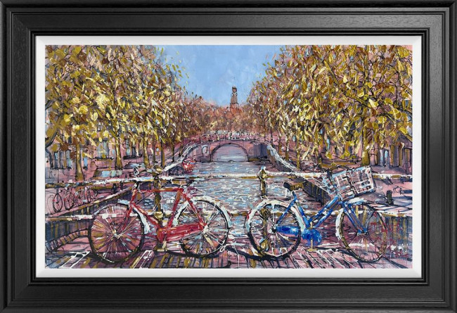 Spring on the Prinsengracht - Original - Framed Spring on the Prinsengracht - Original - Framed