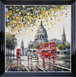 St Pauls Rush Hour - Limited Edition - Black Framed