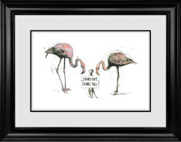 Stand Out, Stand Tall - Original - Black Framed