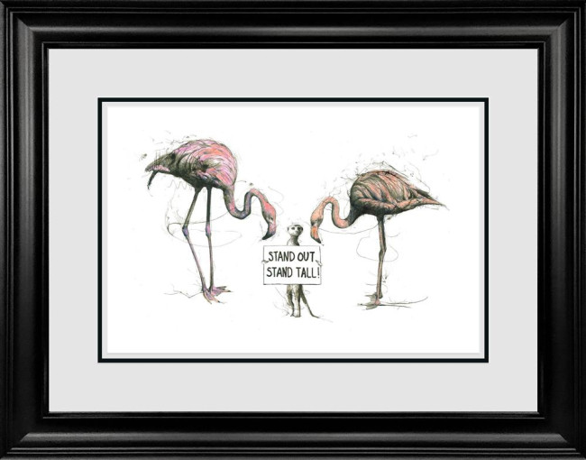 Stand Out, Stand Tall - Original - Black Framed