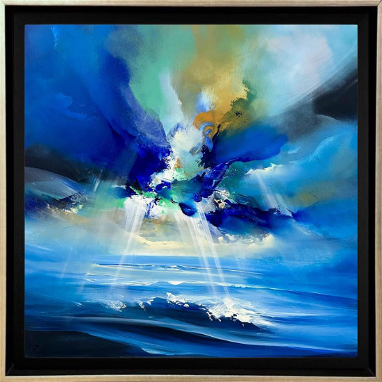 Stardust Over Water - Original - Framed Stardust Over Water - Original - Framed